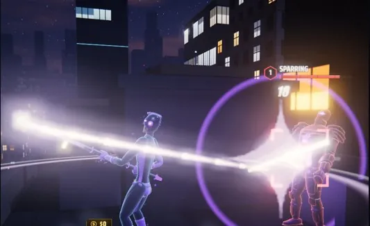 A Staff force sweep cuts across a rooftop